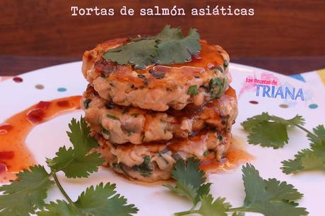 Tortas de salmón asiáticas (Quick Asian fishcakes) Tortas de salmón asiáticas (Quick Asian fishcakes)
