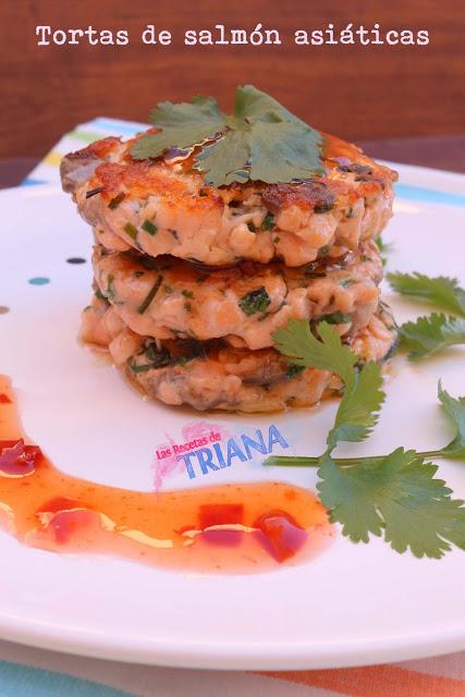Tortas de salmón asiáticas (Quick Asian fishcakes) Tortas de salmón asiáticas (Quick Asian fishcakes)