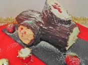 Tronco navidad fresas