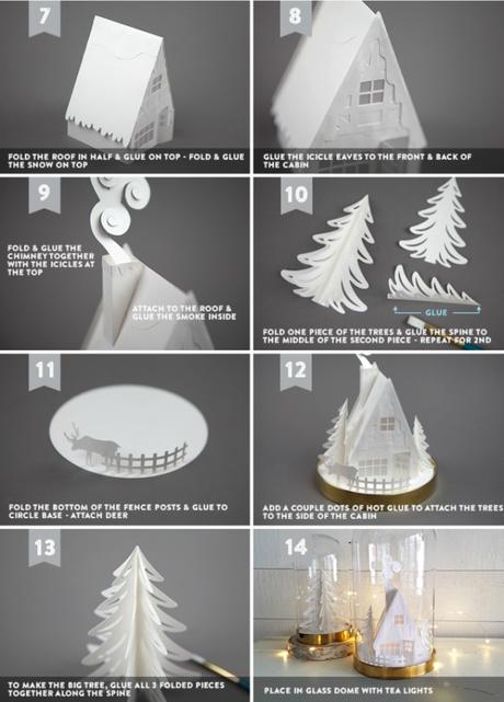 DIY campana de IKEA decorada para Navidad