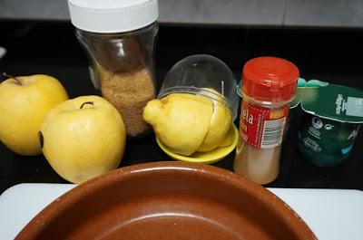 Postre de vasitos de manzana y yogur