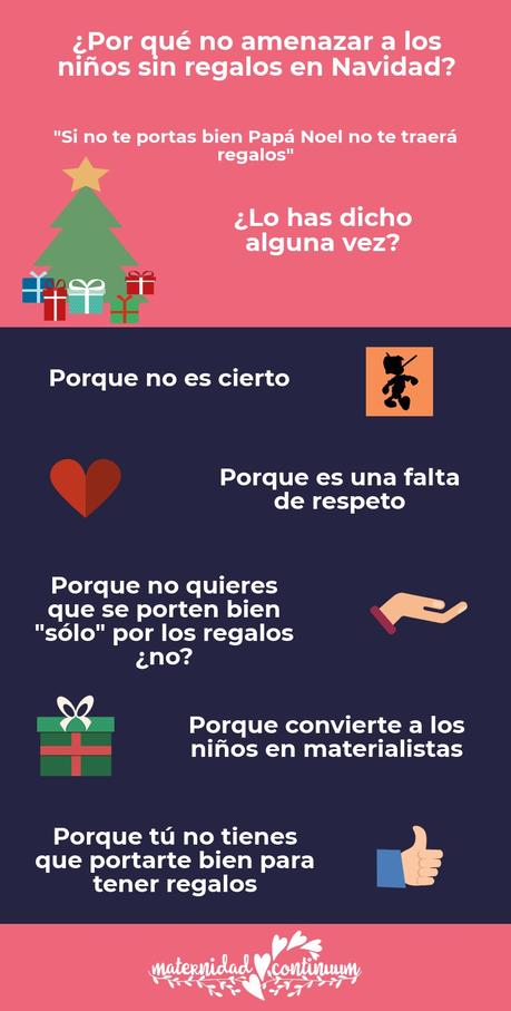 Infografía: ¿por qué no amenazar sin regalos a los niños “si no se portan bien”?