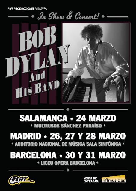 Bob Dylan actuará en 2018 en Salamanca, Madrid (Auditorio Nacional) y Barcelona (Liceu) Bob Dylan actuará en 2018 en Salamanca, Madrid (Auditorio Nacional) y Barcelona (Liceu)
