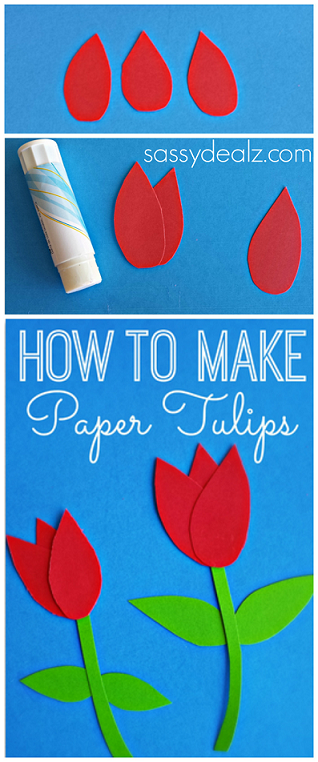 Flores de papel para niĂąos Flores de papel para niĂąos