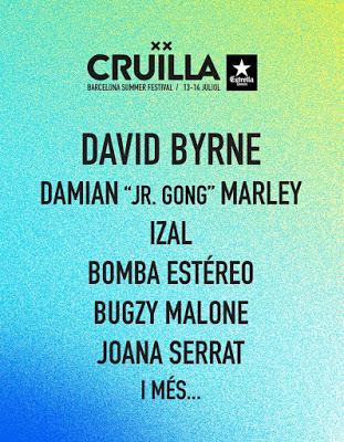 Festival Cruïlla 2018: David Byrne, Damian Marley, IZAL, Bomba Estéreo, Bugzy Malone, Joana Serrat...