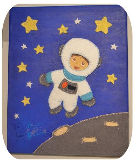 Cuadro infantil de astronauta