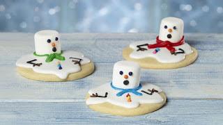 Galletas con muñeco de nieve Galletas con muñeco de nieve