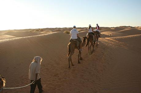 Desierto, playa y cultura en Túnez. Ksar Ghilane_ruta en dromedario_Tunez