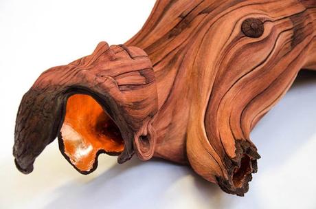 Christopher White, sus esculturas parecen madera pero son de ceamica Christopher White, sus esculturas parecen madera pero son de ceamica