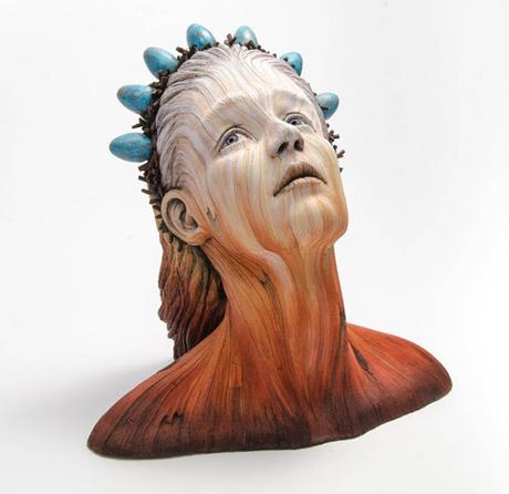 Christopher White, sus esculturas parecen madera pero son de ceamica Christopher White, sus esculturas parecen madera pero son de ceamica