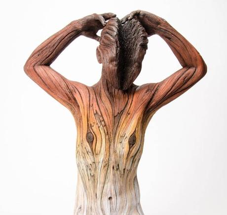 Christopher White, sus esculturas parecen madera pero son de ceamica Christopher White, sus esculturas parecen madera pero son de ceamica
