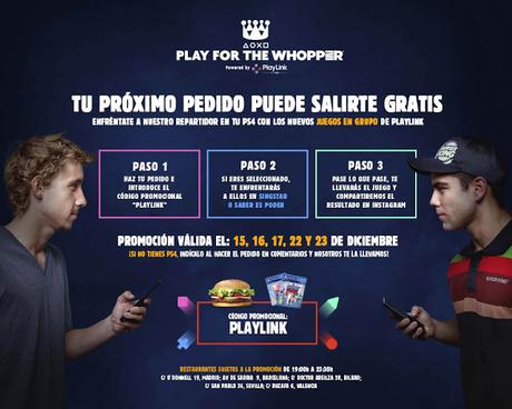 PlayStation y Burguer King lanzan un reto por pedido gratis PlayStation y Burguer King lanzan un reto por pedido gratis