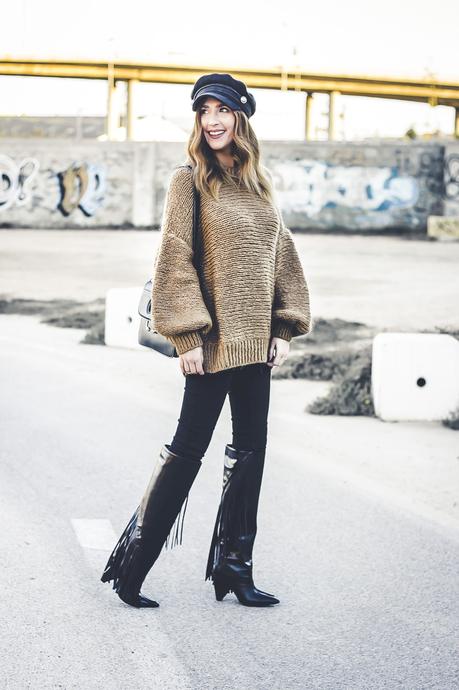 Camel Oversize Sweater+Haul Zara