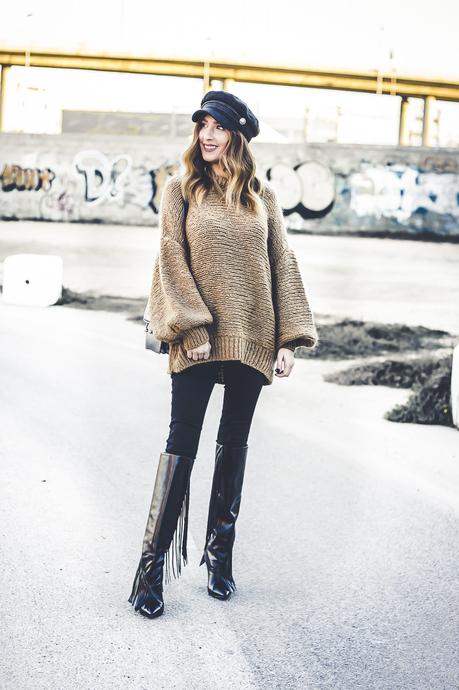 Camel Oversize Sweater+Haul Zara