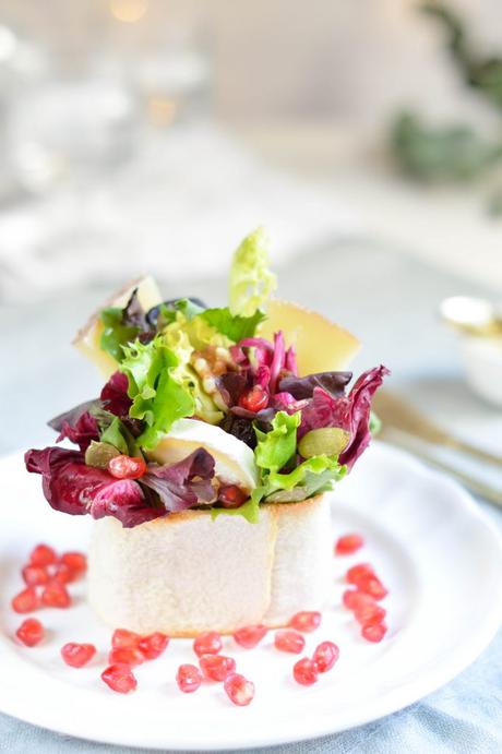 vasito de pan crujiente presentación