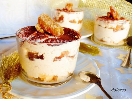 Tiramisú de marron glacé Tiramisú de marron glacé