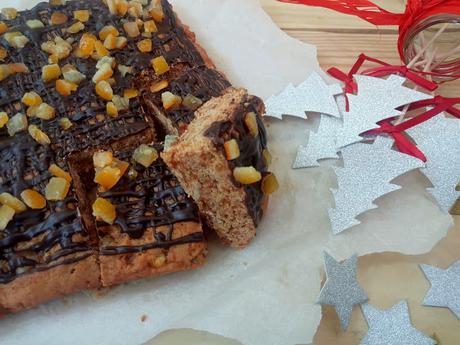 Galleta de mantequilla con chocolate y naranja Galleta de mantequilla con chocolate y naranja