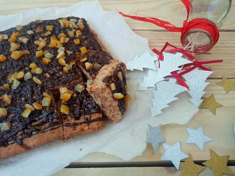 Galleta de mantequilla con chocolate y naranja Galleta de mantequilla con chocolate y naranja