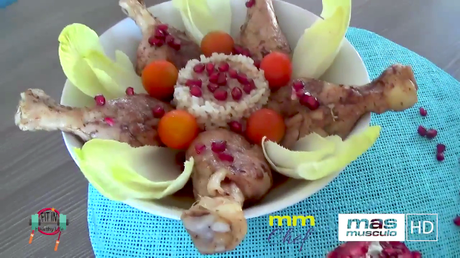 MÁSMÚSCULO CHEF: MUSLOS DE POLLO EN SALSA DE GRANADA MÁSMÚSCULO CHEF: MUSLOS DE POLLO EN SALSA DE GRANADA