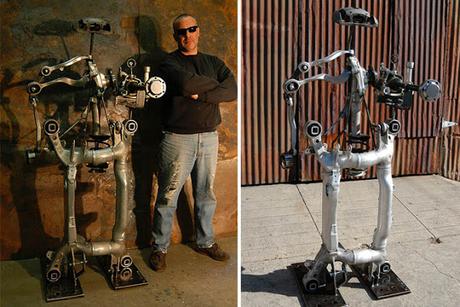 18 Robots hechos con basura reciclada 18 Robots hechos con basura reciclada