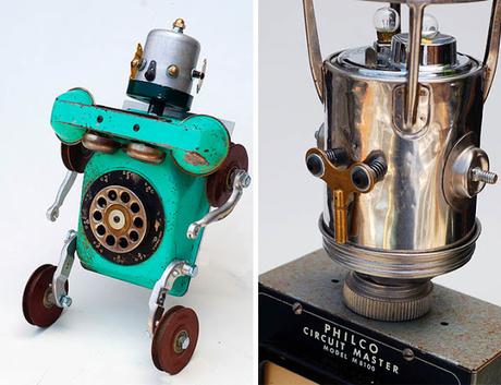 18 Robots hechos con basura reciclada 18 Robots hechos con basura reciclada