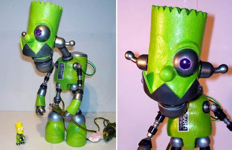 18 Robots hechos con basura reciclada 18 Robots hechos con basura reciclada