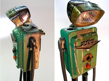 18 Robots hechos con basura reciclada 18 Robots hechos con basura reciclada