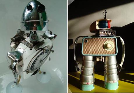 18 Robots hechos con basura reciclada 18 Robots hechos con basura reciclada
