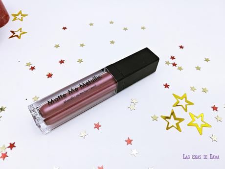 Matte Me Metallic de Sleek Makeup: Tono Rusted Rose Sleek Makeup Paleta Iluminadores Solstice Matte Me Metallic belletica maquillaje makeup labial liquido metalizado