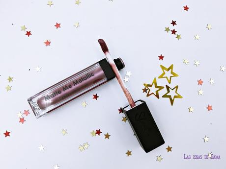 Matte Me Metallic de Sleek Makeup: Tono Rusted Rose Sleek Makeup Paleta Iluminadores Solstice Matte Me Metallic belletica maquillaje makeup labial liquido metalizado