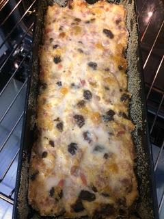 TERRINA DE POLLO CON PASAS ,CIRUELAS Y OREJONES