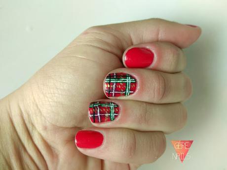 RED TARTAN NAILS | TUTORIAL RED TARTAN NAILS | TUTORIAL