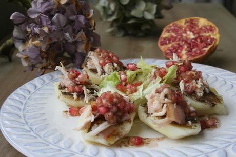 Ensalada de patata,granada y trufa El Ágora de Ángeles Ensalada de patata,granada y trufa