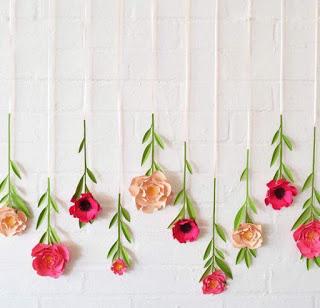 18 Ideas fáciles y hermosas para decorar con flores de papel