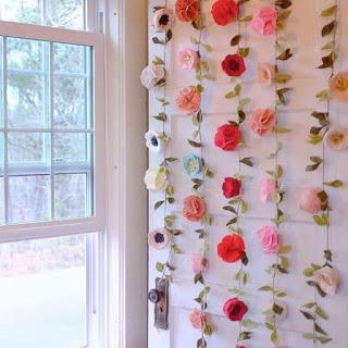 18 Ideas fáciles y hermosas para decorar con flores de papel