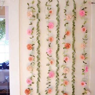 18 Ideas fáciles y hermosas para decorar con flores de papel