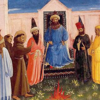 La audiencia del sultán Malik al santo