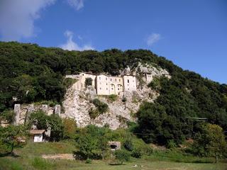El monasterio, a un tiro de piedra de Greccio