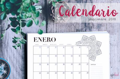 Freebie: calendario 2018 imprimible
