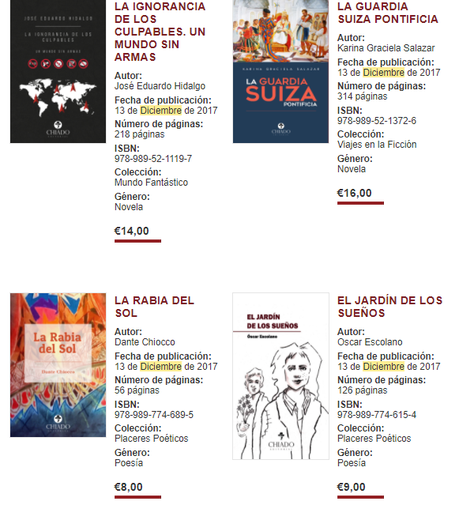 Novedades Editoriales: Diciembre - Chiado Editorial