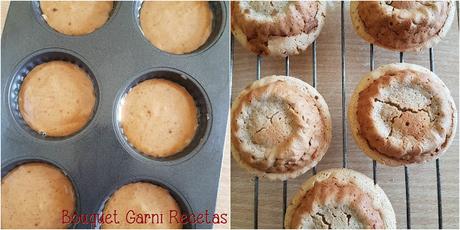 Receta de Navidad. Mini budines de almendras y jengibre