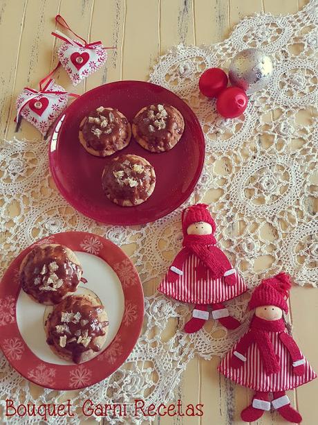 Receta de Navidad. Mini budines de almendras y jengibre