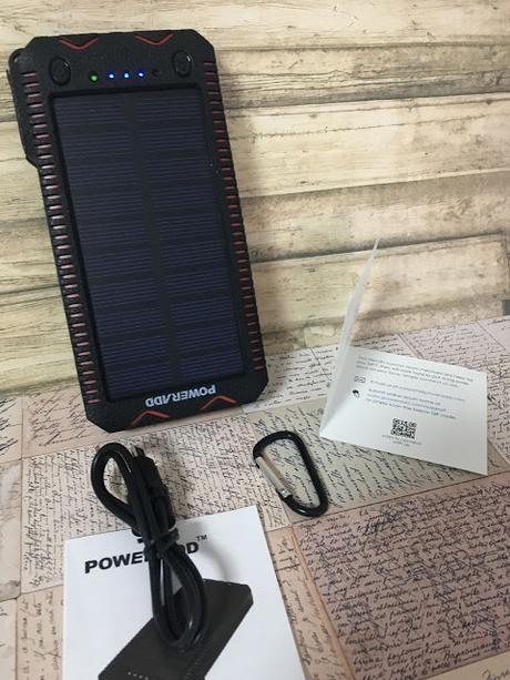 bateria solar, 12000 mah, batería externa, 