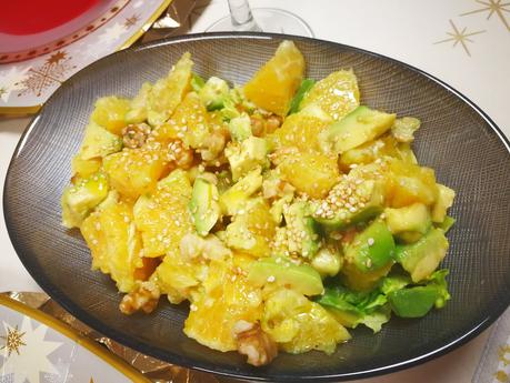 ENSALADA DE NARANJAS Y AGUACATE CON NUECES