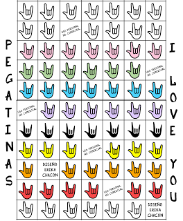 Hoja para colorear 2,018 con el signo de Hoja para colorear 2,018 signo love you