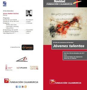 Arturo Abellán, pianista  becado por Iberpiano, en Jóvenes Talentos 2017