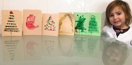 Postales de Navidad hechas por los niños Postales de Navidad hechas por los niños