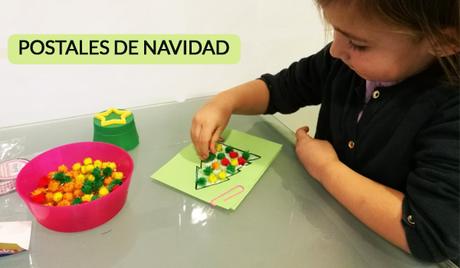 Postales de Navidad hechas por los niños Postales de Navidad hechas por los niños