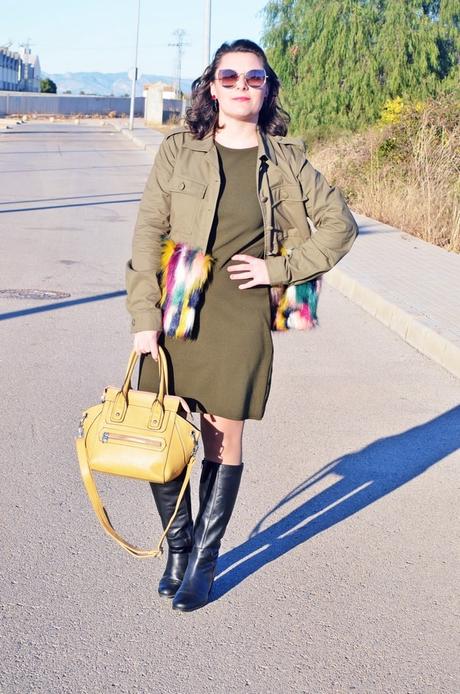 Chaqueta pelo multicolor