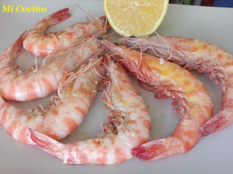 LANGOSTINOS A LA PLANCHA